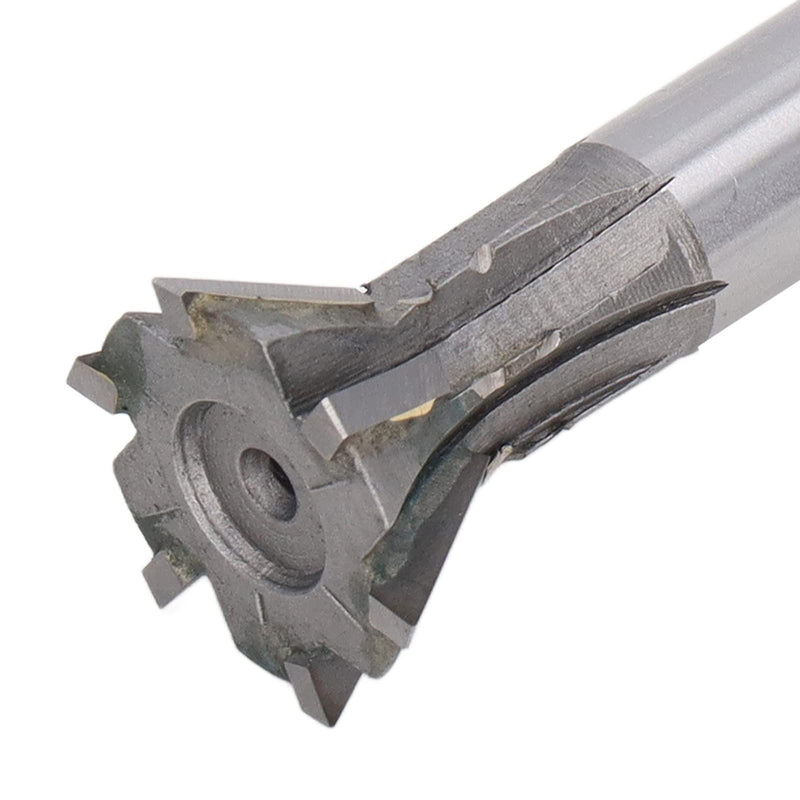25mm Dovetail Milling Cutter, 6 Flute Carbide End Mill, 60 Degree Straight Shank for Ferrous and Nonferrous Metals