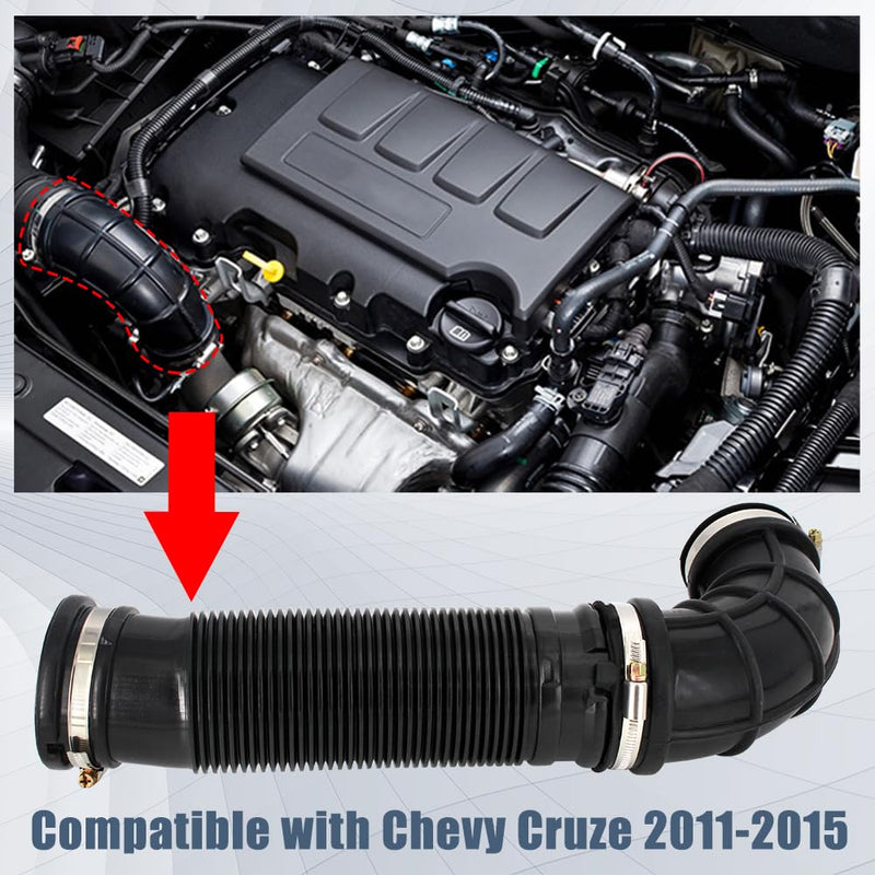 Vacuum Tee Connectors Hose Compatible with Chevy Cruze 2011-2015 Chevy Cruze Limited 2016 Engine Air Intake Outlet Duct Replace 13265784 696-028 Air Intake Hose
