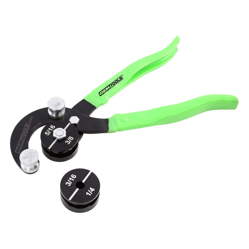 OEMTOOLS 25440 Tube Bender Pliers, Brake Line Bender, For 1/4" to 3/8" Steel Tubing Bender, Copper Pipe Bender, and Aluminum Tubing, Alloy Steel Construction