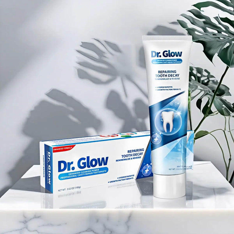 Dr. Glow Adult Cavity Repair Toothpaste, Cavity Reversing Hydroxyapatite Toothpaste, Cavity Filler for Tooth Remineralization, Tooth Decay Treatment Repair, Enamel Repair Cavity Remover, 3.52oz X 2 3.52 Ounce (Pack of 2)