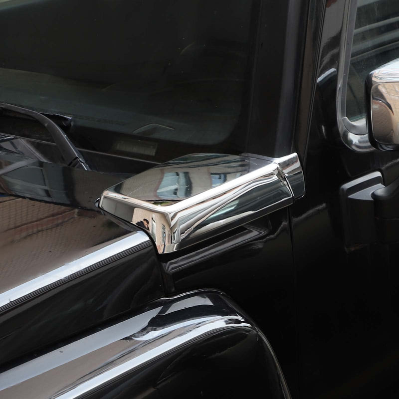 Hood Side Air Intake Vent Cover Compatible with Hummer H3 2005-2009 Accessories Front Hood Side Air Intake Decor Hood Vents Cover Moulding Bezel Engine Hood Cover ABS (Chrome) Chrome