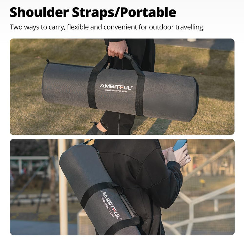 AMBITFUL Widened Version Tripod Carrying Case Bag 21/25/31/39/43/47/51/55/ for Light Stands,Boom Stand,Umbrella and Tripod Photography Accessories (31.49in(80cm)*Φ8.66in(22cm)) | Widened Version fits Tripods,Boom Stands & Umbrellas. Padded Protection, ...