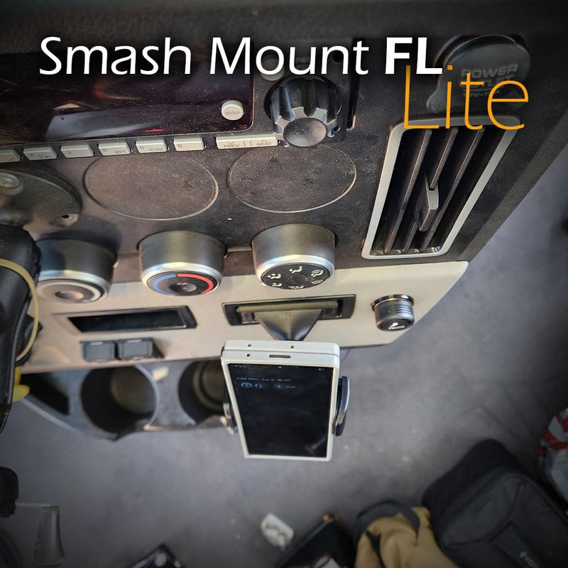 Smash Mount FL, Cascadia Phone Holder Kit 2018-2026, 1 inch RAM Compatible or 17mm Ball Phone Mount Setup for Truckers (FL Lite Smash Mount) FL Lite Smash Mount