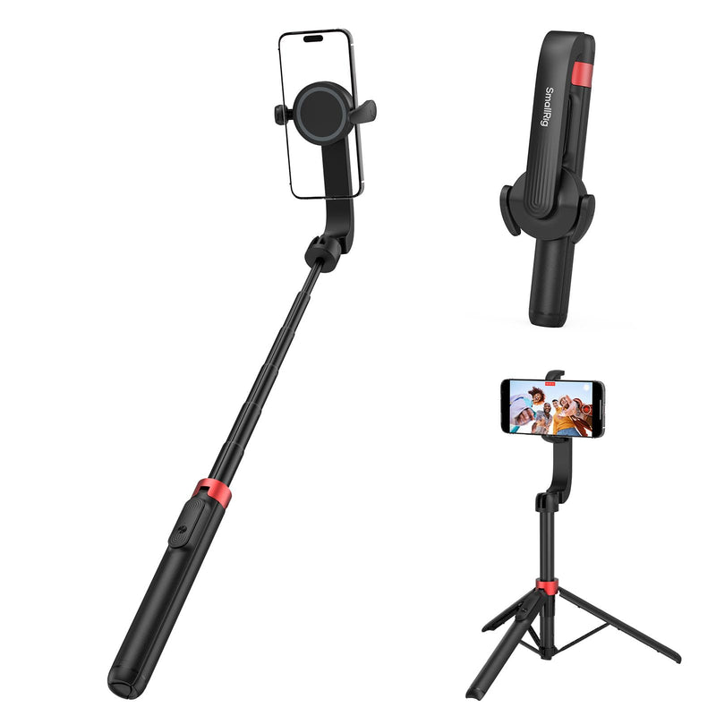 SMALLRIG Magnetic Phone Tripod Stand w Remote, 52" Portable Selfie Stick, for Magsafe for iPhone 12/13/14/15, Compact Tripod for Video Recording, Travel, Vlogging, ST-25 Pro 4731