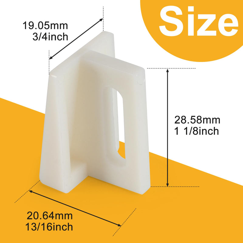 20 Pack Pocket Door Guide Bottom,Sliding Door Guide, 1.125 Inch,Jamb Mounted. 20