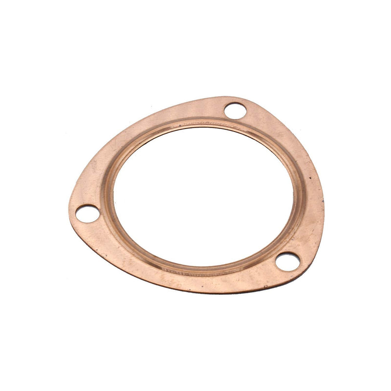 2PCs 3" Copper Header Exhaust Collector Gaskets 3" Copper Exhaust Header Pipe Collector Flange Gaskets Reusuable Compatible with SBC BBC 302 350 454 3"