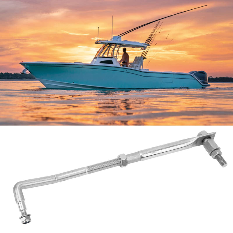Outboard Motor Steering Link 265?315mm Adjustable Stainless Steel Universal Boat Engine Steering Tie Rod Drag Link Kit for to Outboard Engine