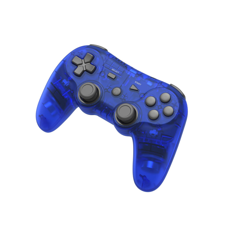 Retro Fighters Defender Pro Wireless Controller for PS1, PS2, PS3, Switch, & PC | 2.4GHz & Bluetooth (Ocean Blue) Ocean Blue