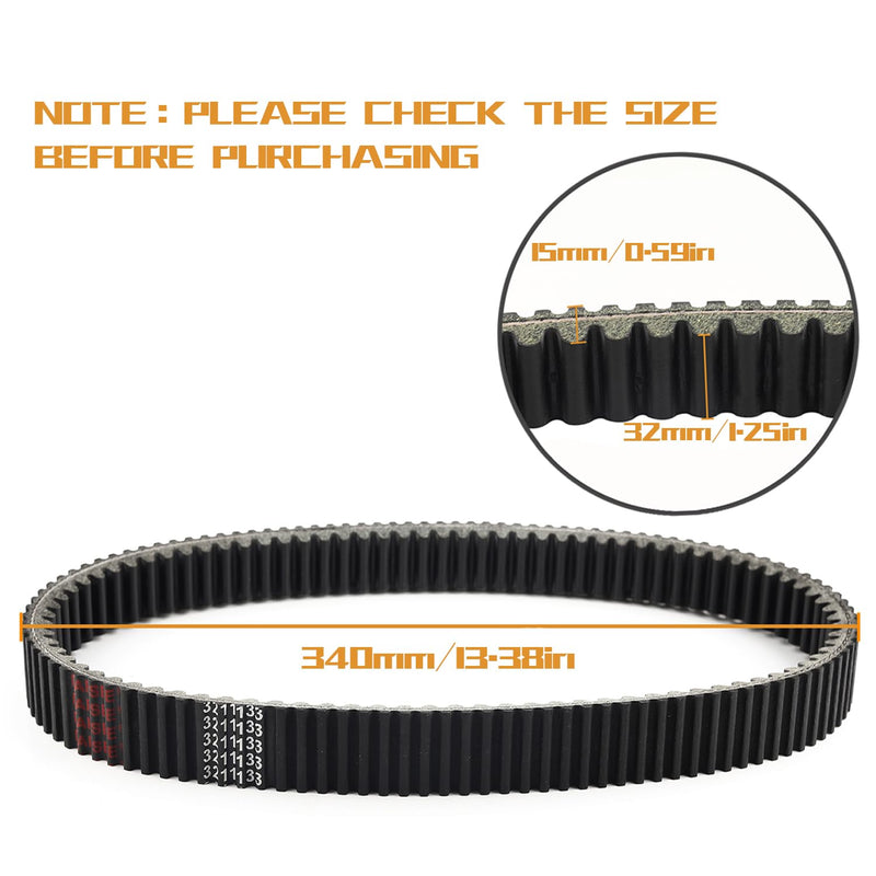 KARSEE Drive Belt 24C4022 3211133 Compatible with Polaris Ranger 800 700 RZR 800 2011-2014 3211162 3211118 Carbon Cord CVT Belts Polaris Ranger 800 700 3211133 1