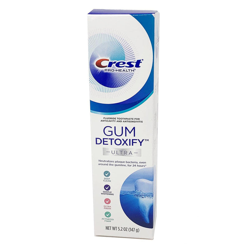 Crest Pro Health Ultra Gum Detoxify Toothpaste (4-Pack, 5.2 oz each) Mint 5.2 Ounce (Pack of 4)