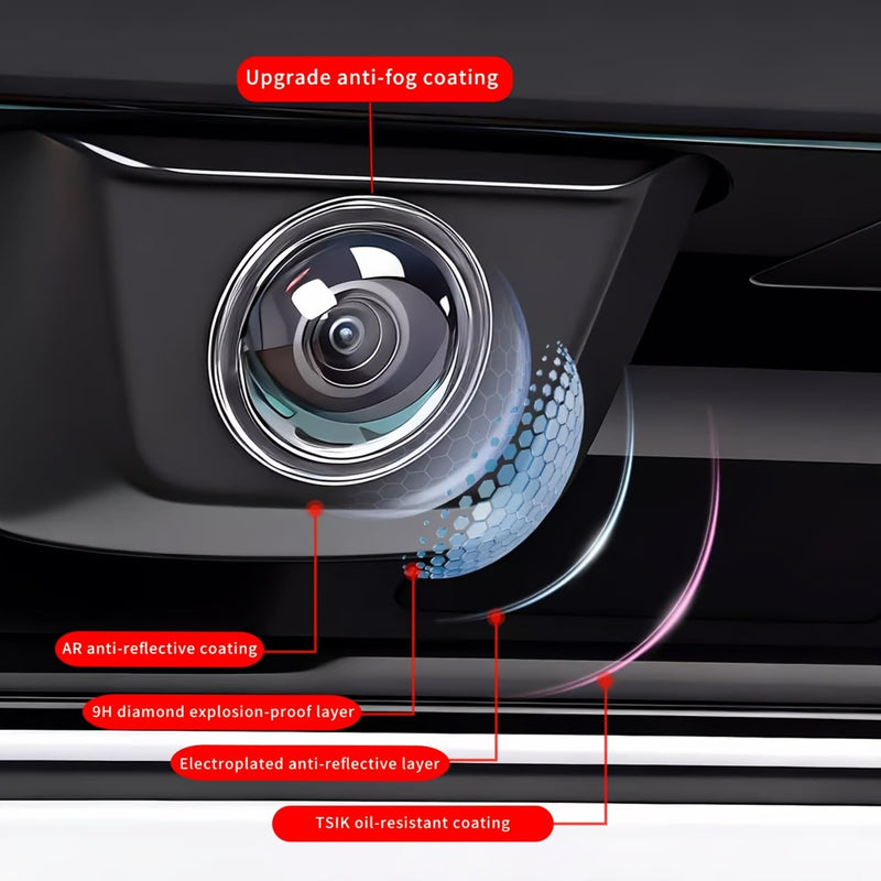 Car 360° Panoramic Camera Lens Protective Film, HD Transparent Protector, Anti Dust Fog Scratch Impact for Front Rear Vehicle Cameras
