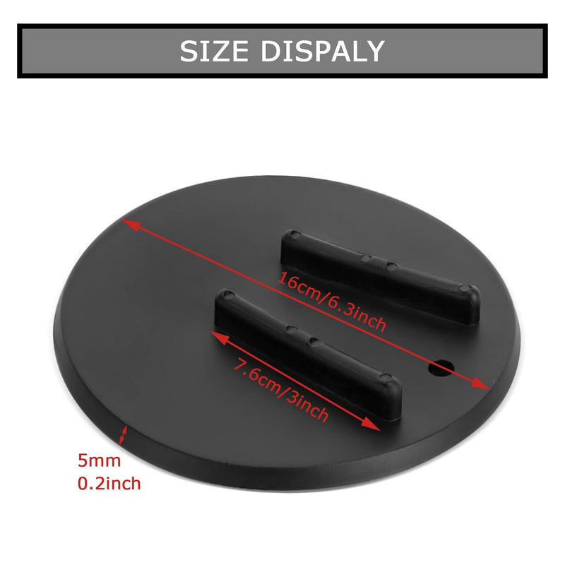 PSLER Motorcycle Kickstand Pad Kick Stand Coaster Puck Parking Stand Support Plate Helps Park Your Bike on Hot Pavement Grass Soft Ground