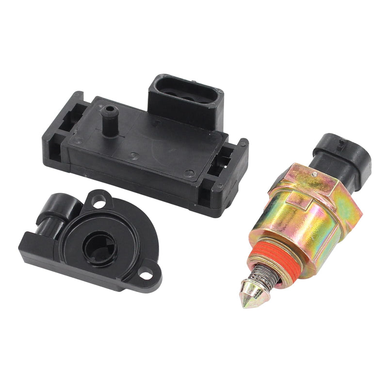 MOTOKU IACV Idle Air Control Valve MAP Manifold Absolute Pressure and TPS Throttle Position Sensor for Chevy for GMC S10 C/K1500 2500 3500 Suburban G10 G20 Yukon Sonoma 1991-1995