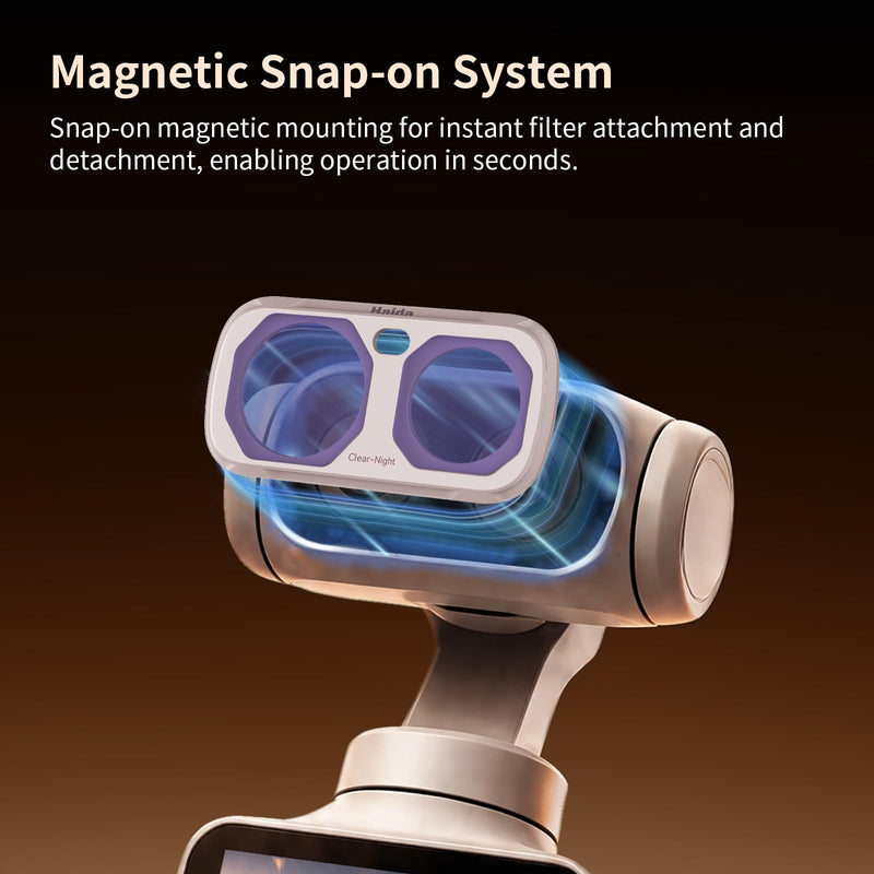 Haida Insta 360 Luna Ultra Magnetic Kit (CPL, VND, Mist 1/4) NanoPro-Black Filter Kit Black