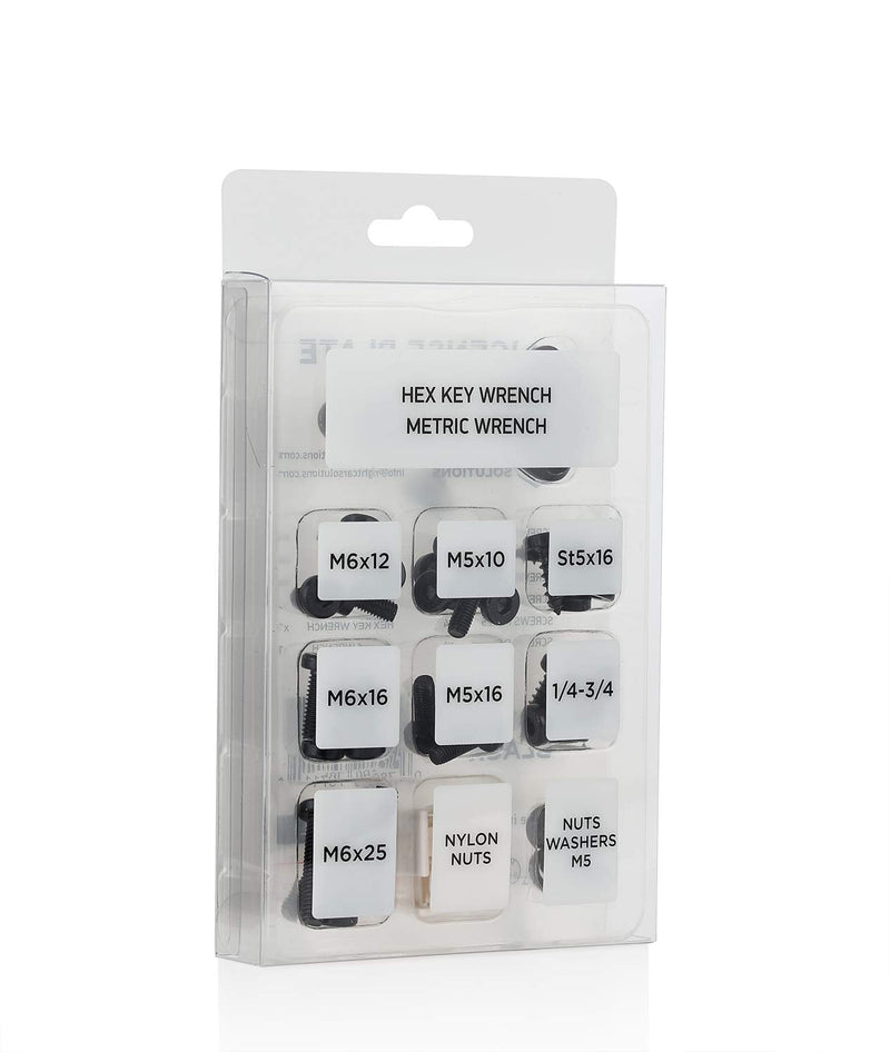 Rightcar Solutions License Plate Ultimate Screw Kit| License Plate Fasteners Anti Theft License Plate Screws | Rattle Proof, Rust Proof | Stainless Steel License Plate Screws (Black Kit) Black Kit