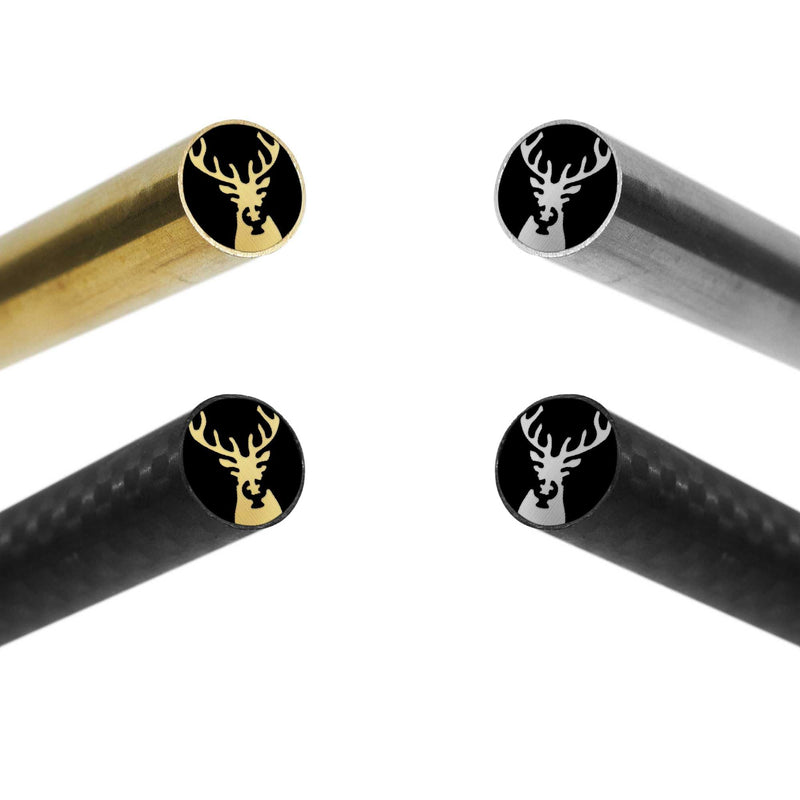 Mosaic Pin for Knife | Decorative Brass Heavy Duty Knife Handle Pins for Fixed Blade Knives | Handmade Pocket Knife Pins Tools (White Tailed Deer, 5/16" (8mm)) White Tailed Deer 5/16" (8mm)