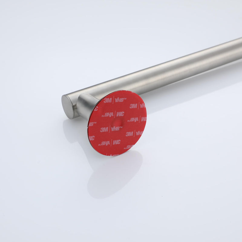 RRAJJ Shower slide bar that is installed by pasting or punching holes，Adjustable height 28 inch of all SUS304 stainless steel Shower Head Holder (all stainless steel- Brushed Nickel) all stainless steel- Brushed Nickel