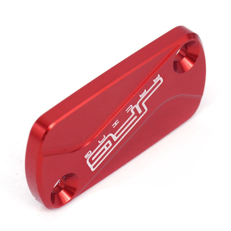 Motorcycle Front + Rear Brake Fluid Reservoir Cover Cap For CR125R/250R, CRF150R/250R/250F/250X/450R/450X/250RX/450RX/450L Dirt Bike, RED Front & Rear Brake Fluid Reservoir Cover_1