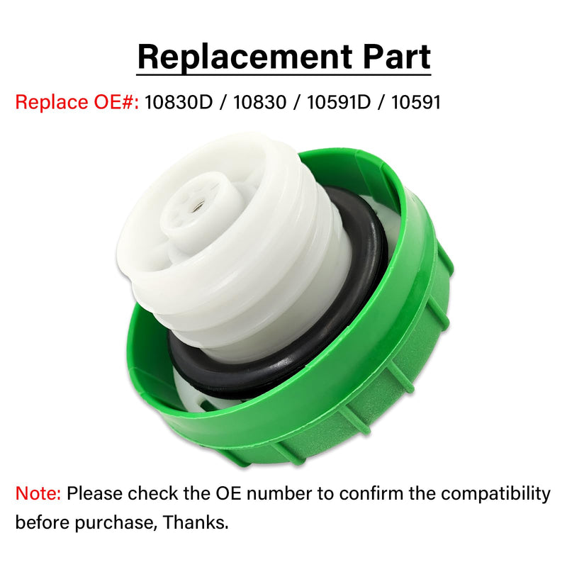 Diesel Fuel Cap Gas Cap, 10830D for 1988-2008 Ford F250 F350 HD Super Duty 6.0L 6.4L 7.3L, 2001-2021 Chevrolet Silverado 2500 3500 HD 6.6L, 2001-2020 GMC Sierra 2500 3500 HD 6.6L Diesel Engines Cap