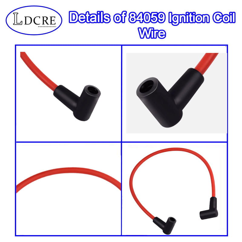 84059 Ignition Coil Wire Connect to an HEI Style Terminal,Red 18" 8.5mm HEI Coil Wire