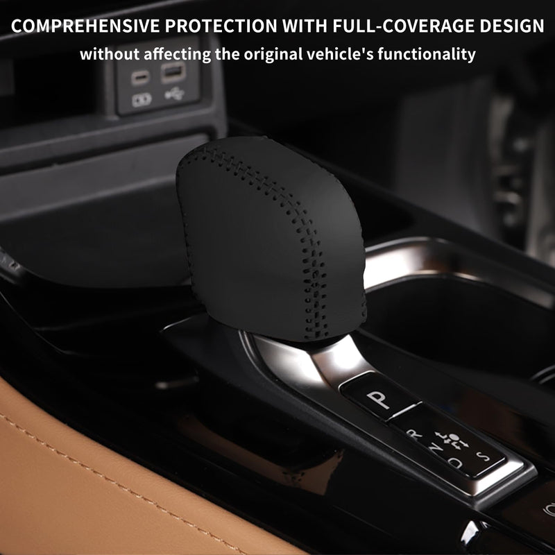 Custom Interior Accessories for Lexus NX 250 350 350h 450h+ 2022 2023 RX 350 350h 450h+ 500h Leather Automatic Gear Shift Knob Cover, Transmission Boots Shift Lever Sheath RX NX Gear Shift Knob Black