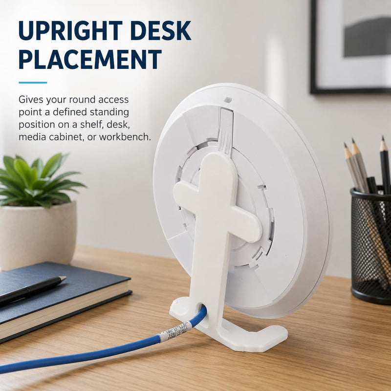 Desk Stand Compatible with U6-Lite, UAP NanoHD, UAP-AC-LR and UAP-AC-LITE – Upright Flat-Surface Holder | Space-Saving Tabletop Cradle