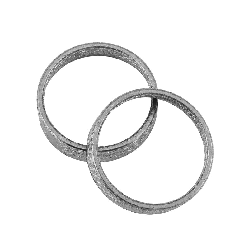 Mofun Exhaust Gasket Compatible with Harley Big Twin and Sportster Models,Dyna,Touring,Softail 1984-2024,1 Pair 2pcs, Made of Wire and Graphite