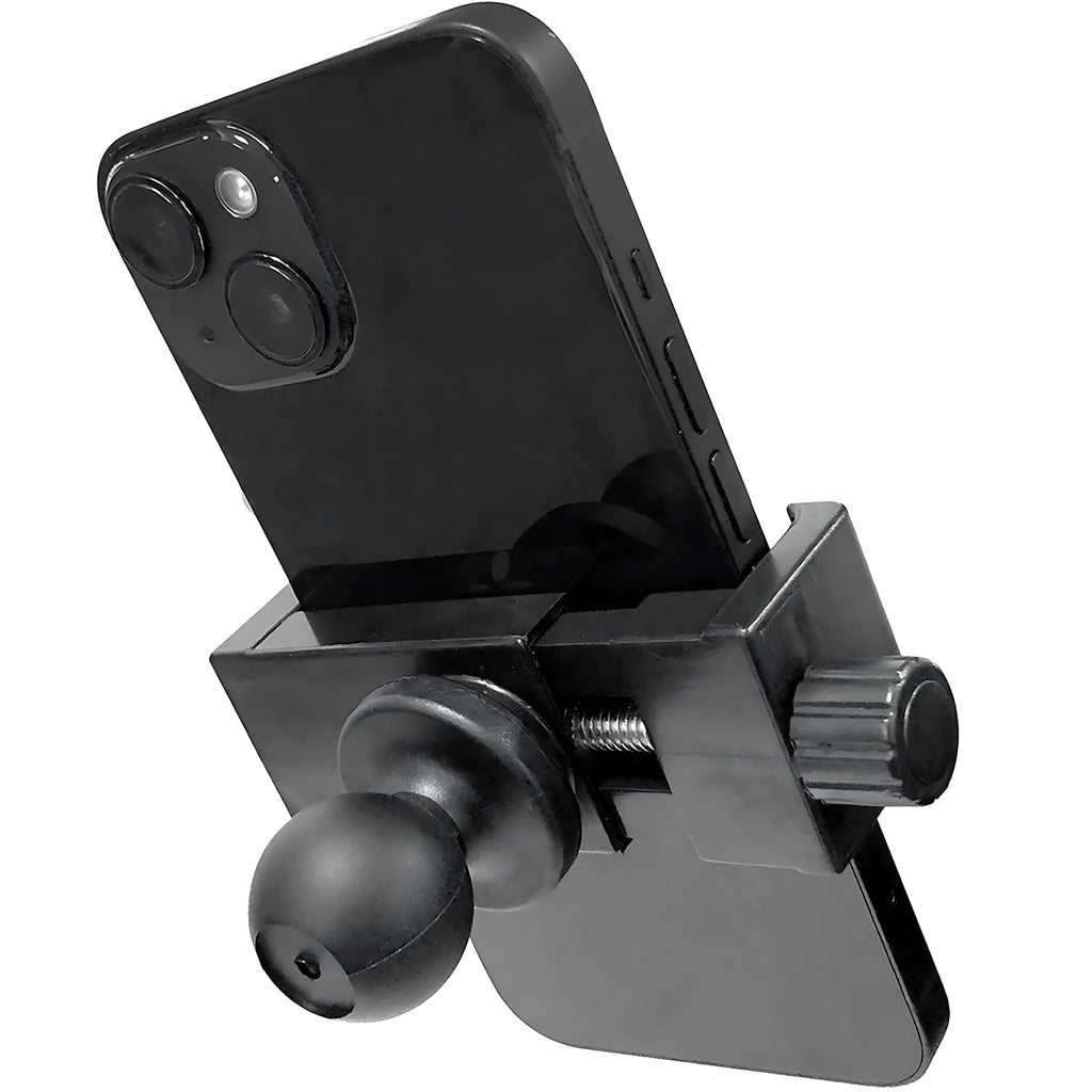 Phone Holder with 1" (25mm) Ball Head Adapter Compatible with RAM mounts B Size Double Socket arm & Bike Motorcycle Phone Mount for 4.7''-7.2'' Smartphone