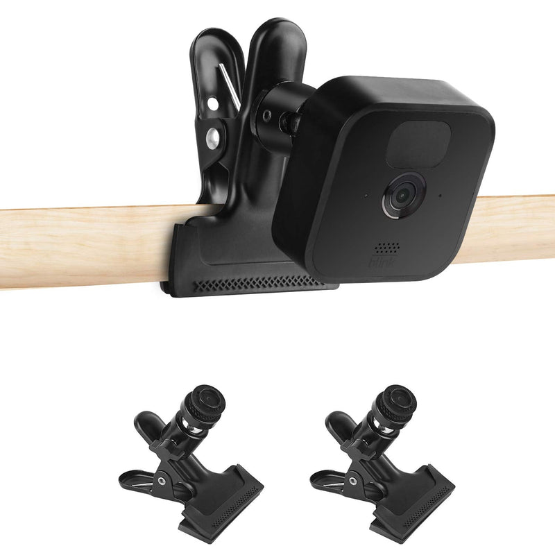 ALERTCAM 2Pack Clip Clamp Mount for Blink Outdoor 4 (4th Gen) / (3rd Gen), Blink XT / XT2, Blink Mini, Metal Clip Holder to Attach Your Camera Anywhere with No Tools