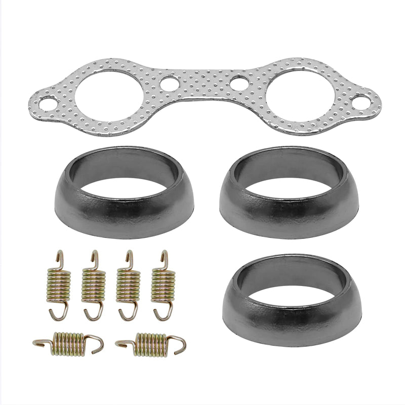 Exhaust Pipe Donut Gasket Replacement for Polaris Ranger XP 800 4x4 EFI 2010-2012G, Manifold Gasket + Gasket Seal + Spring