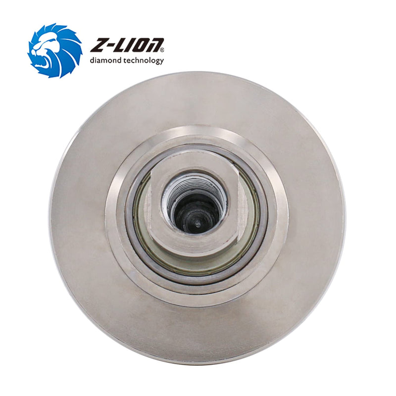 Z-LION B5 3/16" Diamond Hand Profile Wheel Router Bit Half Profiler Wheel for Granite Concrete Marble Edge with 5/8"-11 Thread