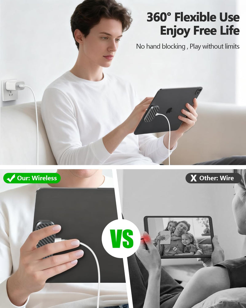 Magnetic Wireless Charger for iPad Pro 12.9inch(3rd/4th/5th/6th) & iPad Air 13 (M2/M3) ONLY, 27W YACAISI Fast Charging Smart Connector Charger, Wireless Charging Pad 12.9 inch