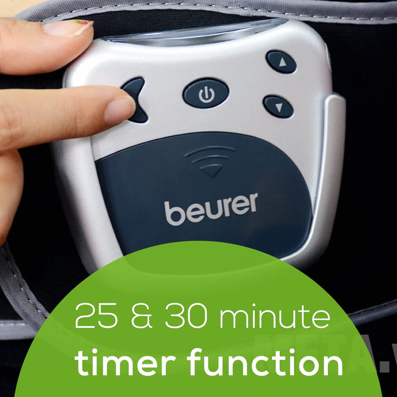 Beurer EM38 Lower Back Pain Relief Belt, TENS Unit Muscle Stimulator | 4 Electrodes | Adjustable & Breathable | Women & Men | Fits 30”-55” Waist | Lower Back Support, Lumbar Support, Back Brace Belt EM38 - TENS Back