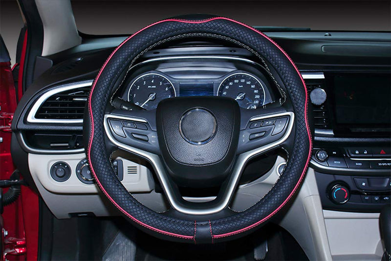Mayco Bell 2019 New Microfiber Leather Car Extra Large Steering Wheel Cover for Big Trucks (20'',Red) Red 20''