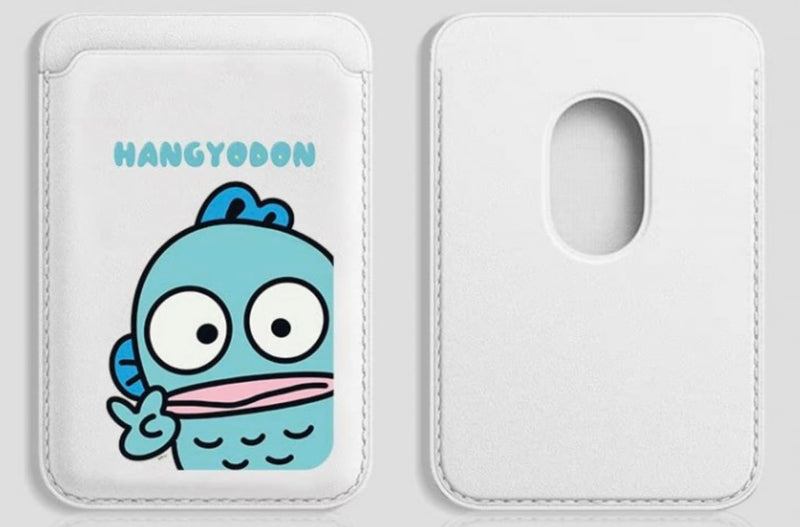 Bandal & Neoul Hangyodon's MagSafe Adhesive Wallet - Cell Phone Card Holder for Phone Case for All Types - Officially Licensed (White) White