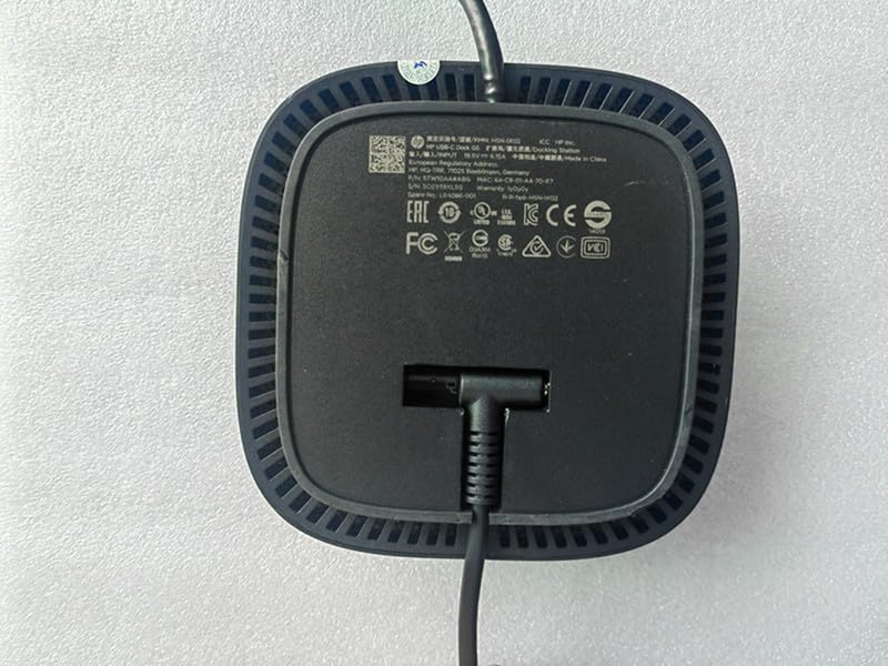 120W Charger Fit for HP USB-C G5 Dock Station 5TW10AA / 5TW10UT / 5TW10AA#ABB / 26D32AA Docking Station, 710415-001 Power Adapter Cord