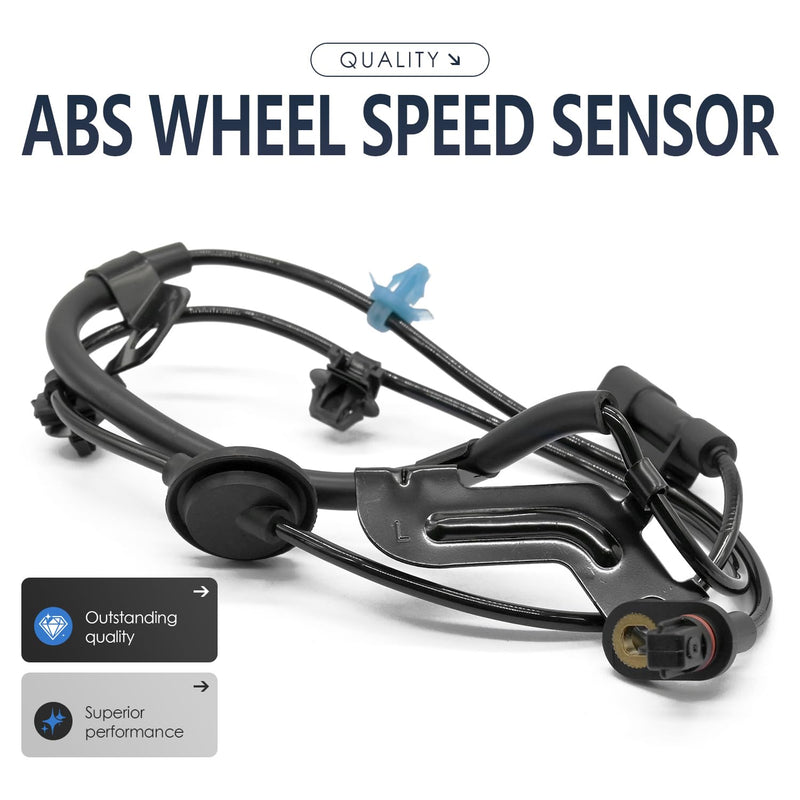 2PCS Rear Left and Right Abs Wheel Speed Sensor Compatible with Mitsubishi Lancer Outlander Sport 4670A579 FWD 5 Passenger; 08 09 10 11 12 13 14 15 16 17