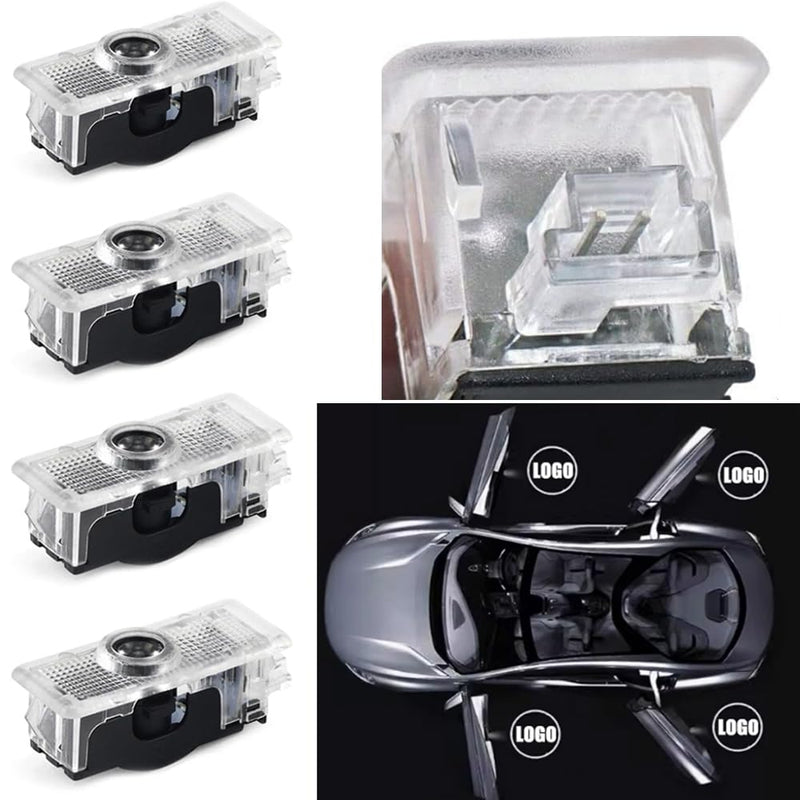 Kucehiup Car Led Door Logo Light Ground Courtesy Door Light Projector 4Pcs Compatible with CLA45 CLA250 E200 E400 C200 Coupe CLS45 CLS300 CLS350 CLS400 (CLA/CLS/C/E Coupe) CLA/CLS/C/E Coupe