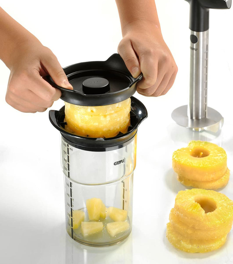 Gefu 13550 Pineapple Slicer, Silver & Black