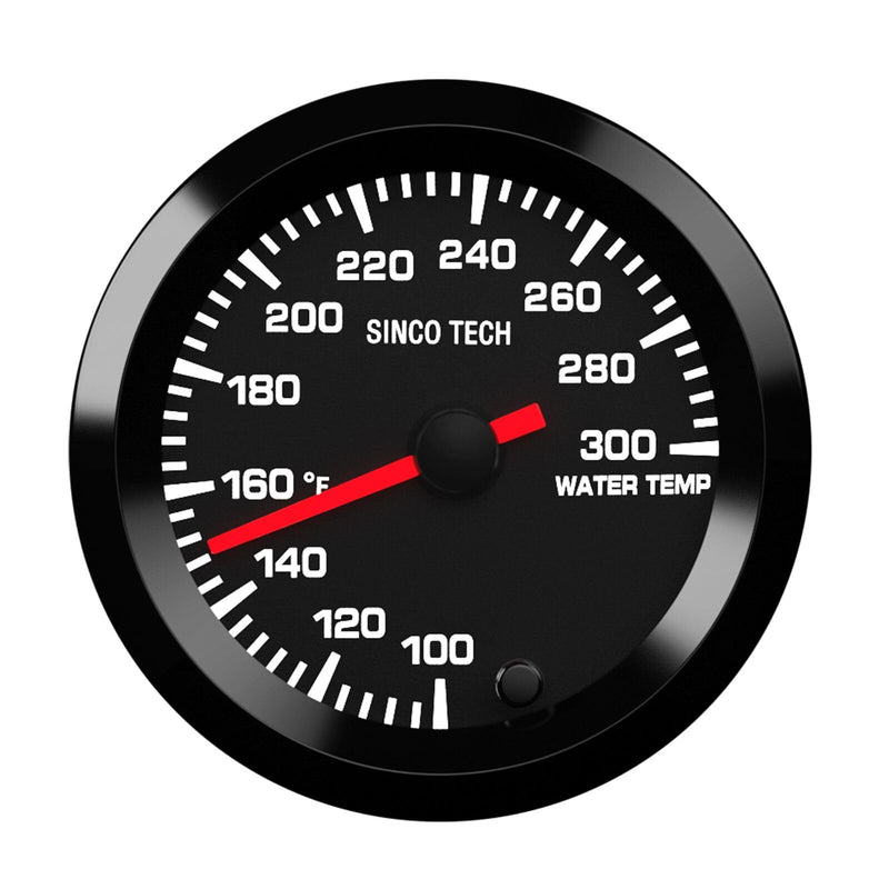 7 Color Gauge Kit 2" 52mm Automobile Backlight Pointer Car Meter with Sensor (Water Temp F) Water Temp F