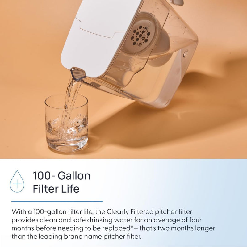 Clearly Filtered Water Pitcher Replacement Filter (Single) 1 Count (Pack of 1)