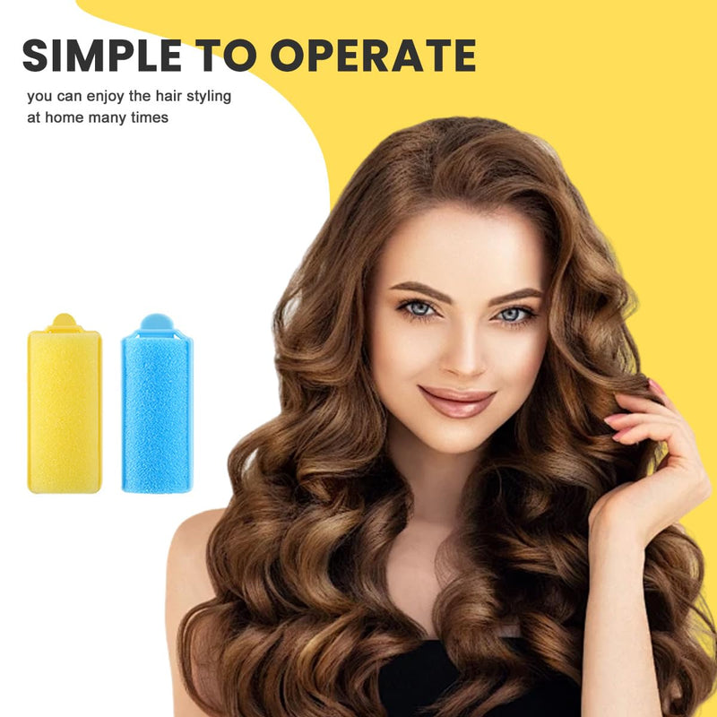 20 Pcs 2.5cm/1inch Foam Sponge Hair Rollers Soft Foam Hair Styling Curlers Small Flexible Sleeping Curlers Not Hurt Hairdressing Curler Perm Rods Wave Curler Hair Styling Tools for Women Girls