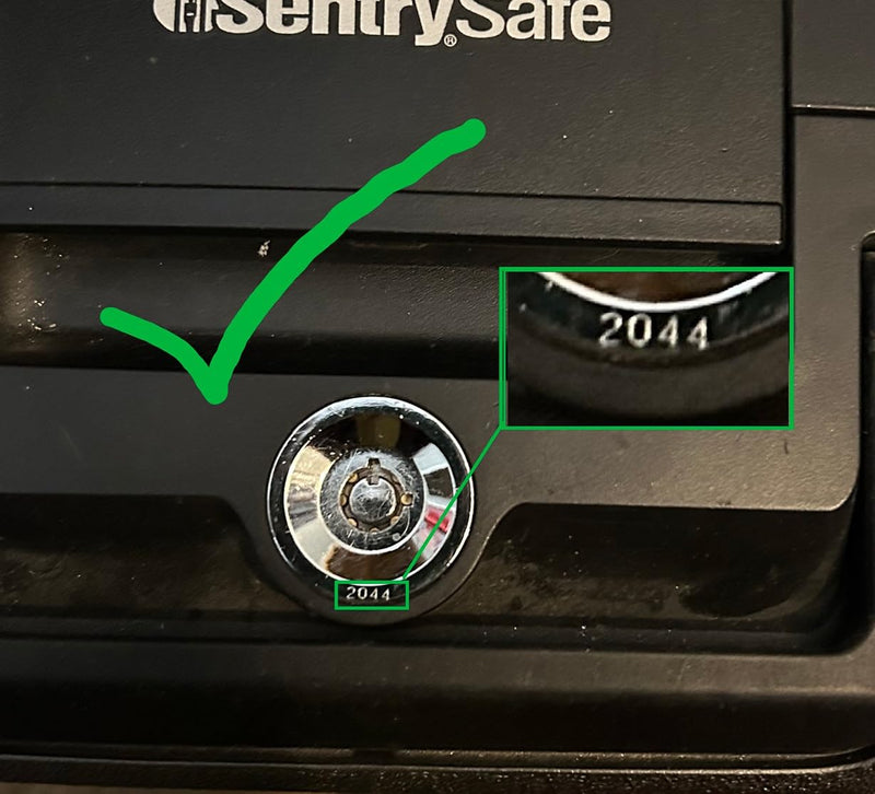 Sentry Safe Keys Cut from 2001 to 2100 Tubular Keys Black Tops Dark Engraved Vertikee(TM) (2042) 2042