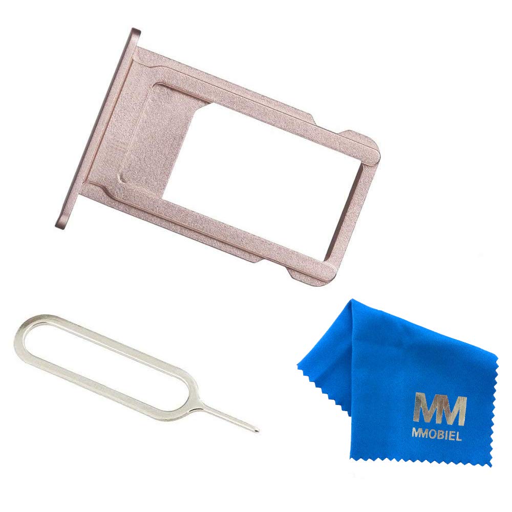 MMOBIEL SIM Card Slot Tray Holder Replacement Compatible with iPhone 6s Plus 2015 - Incl. SIM Pin - Rose Gold Rosegold