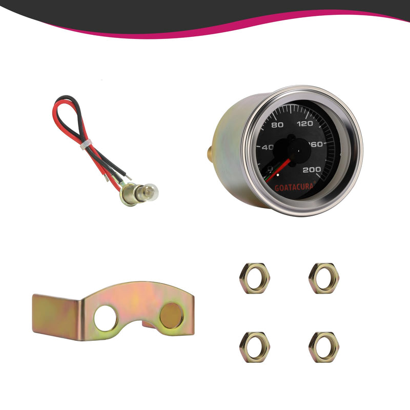 200psi Mechanical Dual Air Pressure Gauge for Air Ride Suspension Systems, 2" Dial Size, Galvanized Iron Case, 1/8" NPT Back Mount, 3-2-3% Accuracy