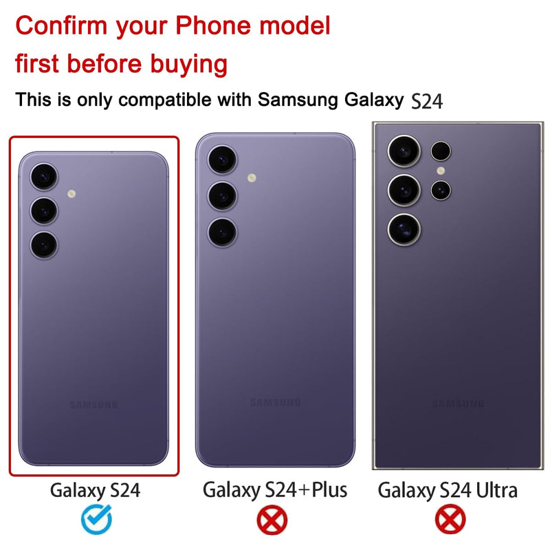 Rear Back Glass Replacement for Samsung Galaxy S24 6.2-inches with Reparing Toolkit (Cobalt Violet) Cobalt Violet