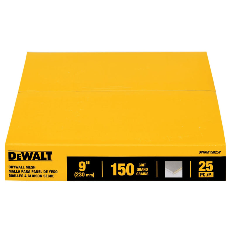 DEWALT Drywall Mesh, 9 in., 25-Pack, 150G (DWAM15025P)