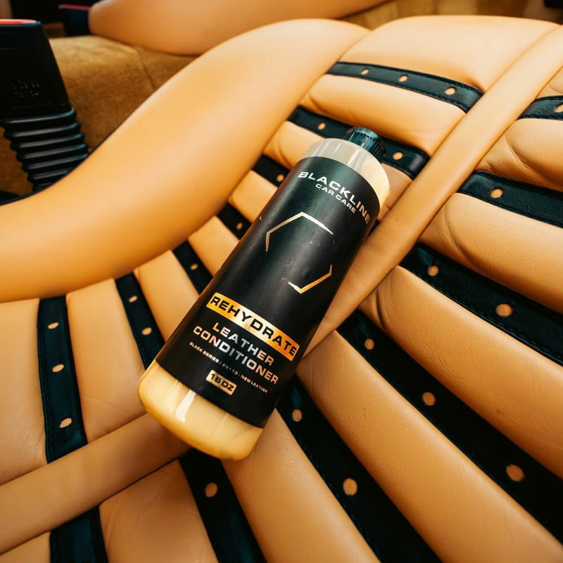  [AUSTRALIA] - Blackline Car Care - Leather Rehydrate, Leather Conditioner for All Leather - Cars, Furniture, Shoes, and Purses - 16 fl OZ