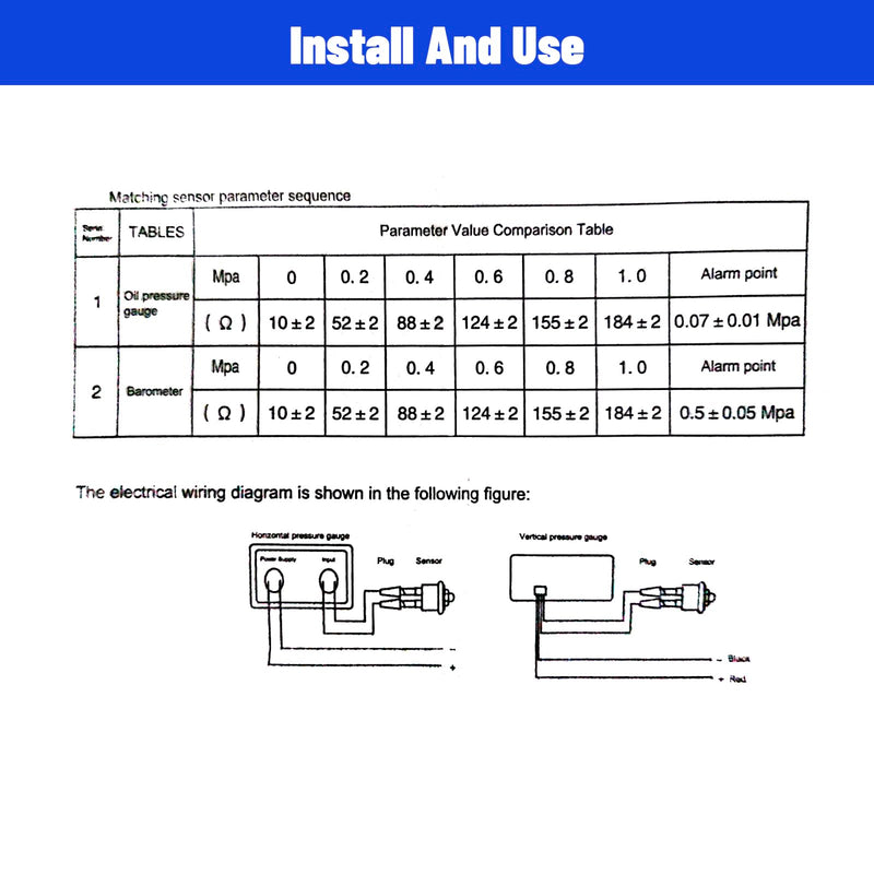  [AUSTRALIA] - 3-in-1 Auto Car LCD Meter Digital Oil Pressure Voltage Water Temperature Gauge Universal Instrument 9-36V for Car/Truck/SUV/RV 3-in-1 Water Temperature Gauge