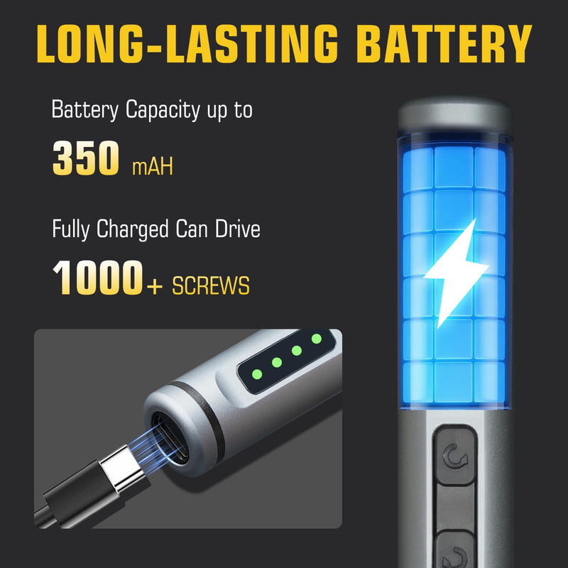 Mini Electric Screwdriver Set, 42-in-1 Electric Precision Screwdriver Set with LED Light, Cordless Small Power Screwdriver Repair Tool for PC Electronics Phone Laptop Watchs Camera